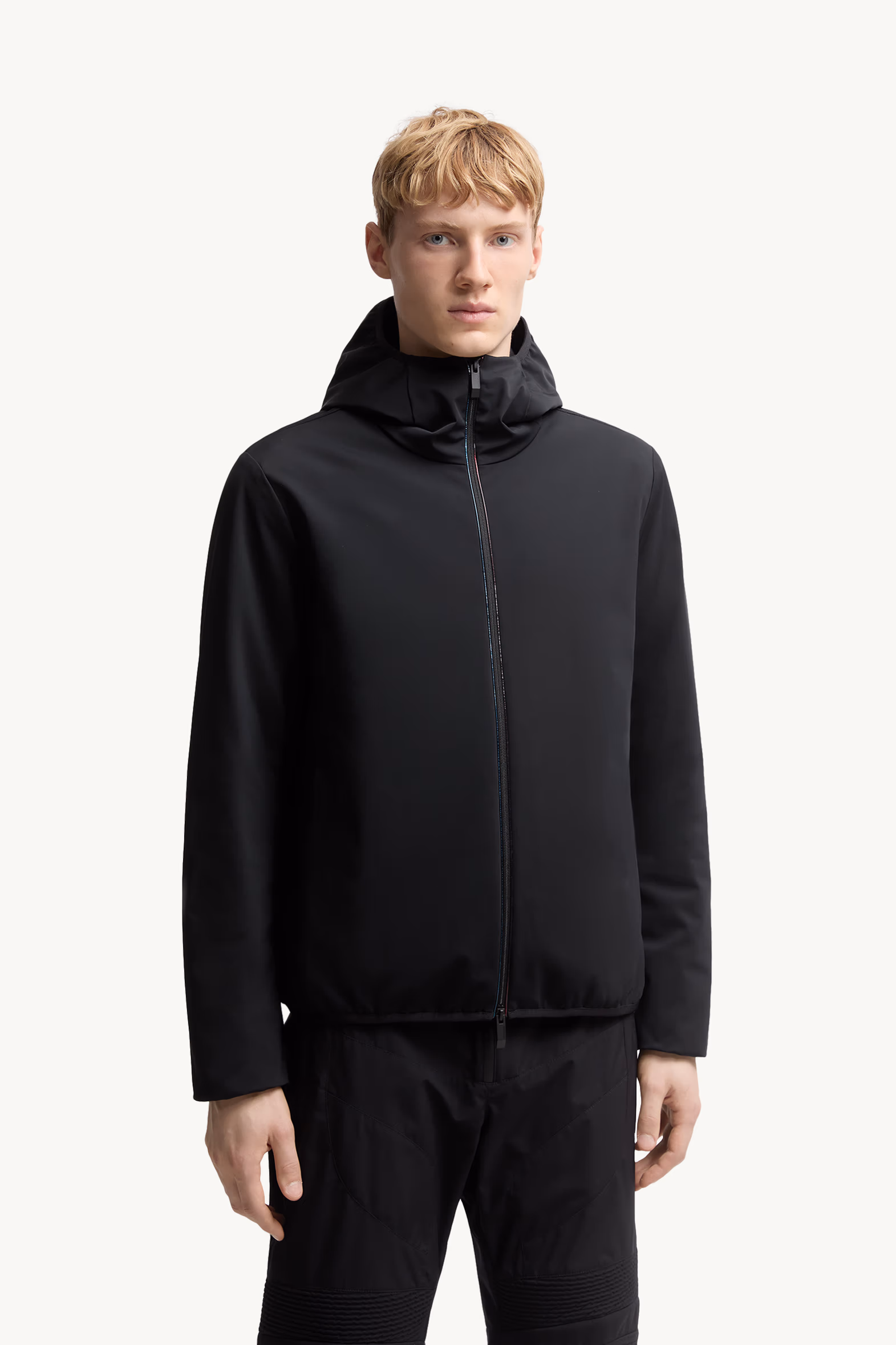 Batisse Hooded Short Down Jacket Men Black Moncler 3